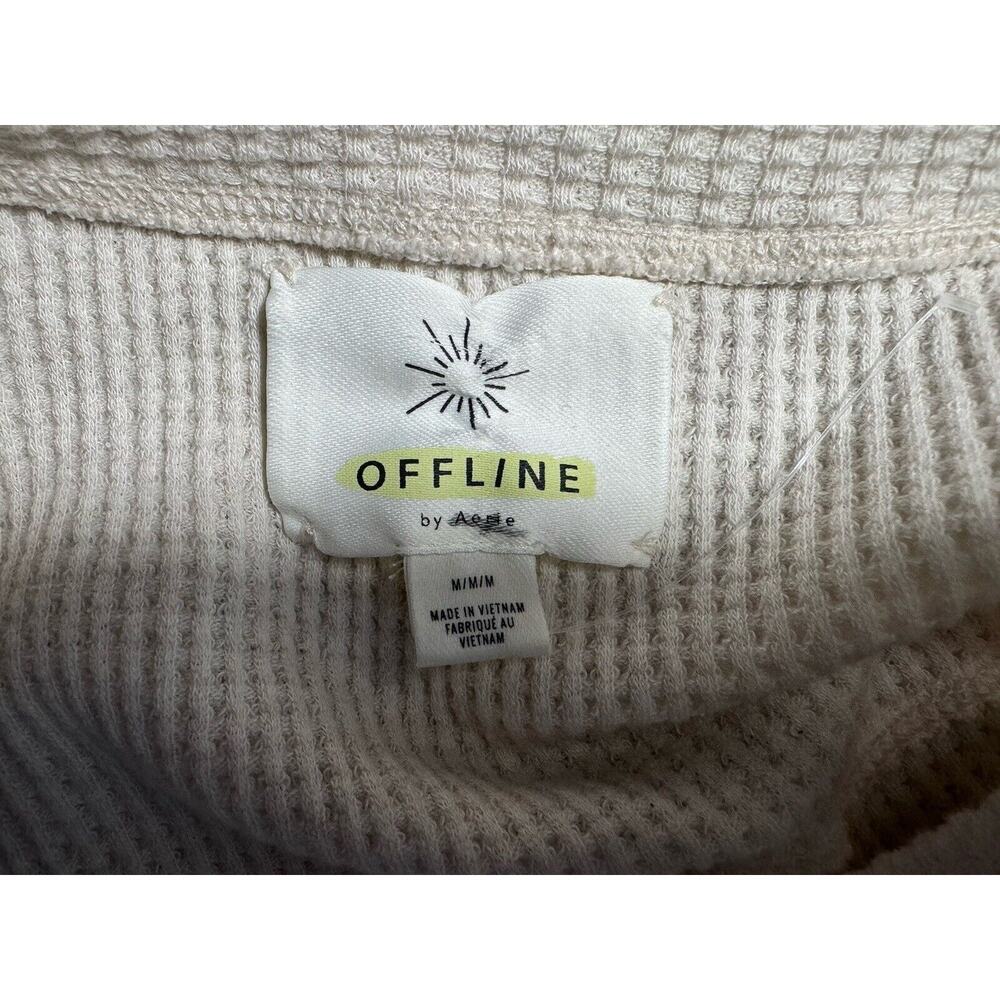 OFFLINE BY AERIE Womens Wow Waffle Knit Chihuahua Crop Tank Top, Size M, NEW - Picture 10 of 12
